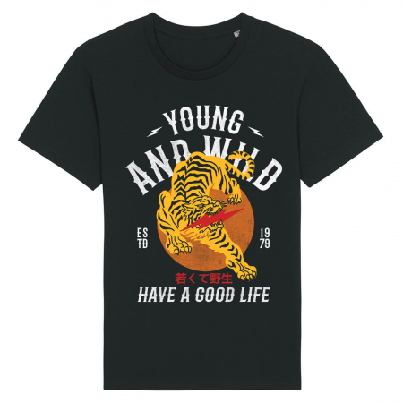 Tricouri Animale - Tricou Unisex Negru Good Life