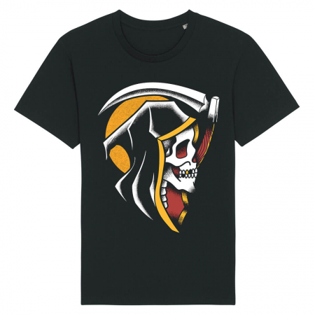 Tricouri Skull - Tricou Unisex Negru Grim Reaper