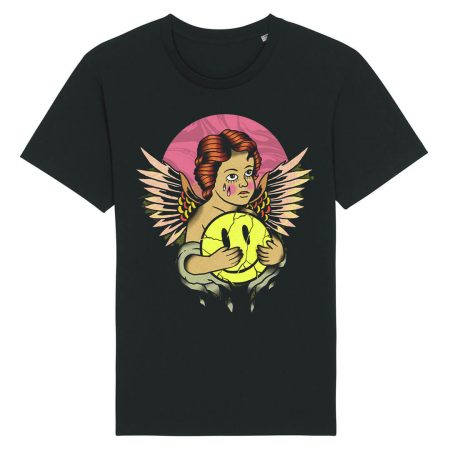 Barbati - Tricou Unisex Negru Little Angel