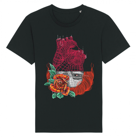 Tricouri Abstract - Tricou Unisex Negru My Heart