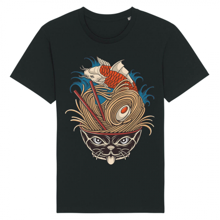 Barbati - Tricou Unisex Negru Ramen Bowl