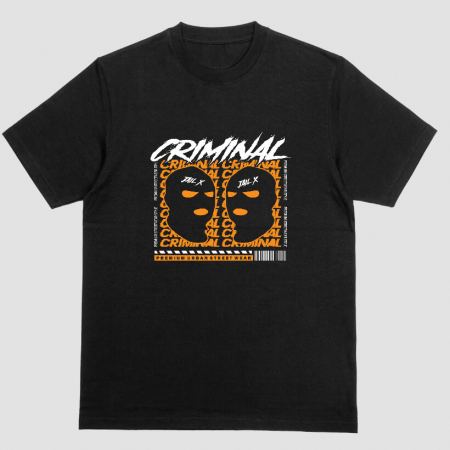 Barbati - Tricou Unisex Negru Criminal