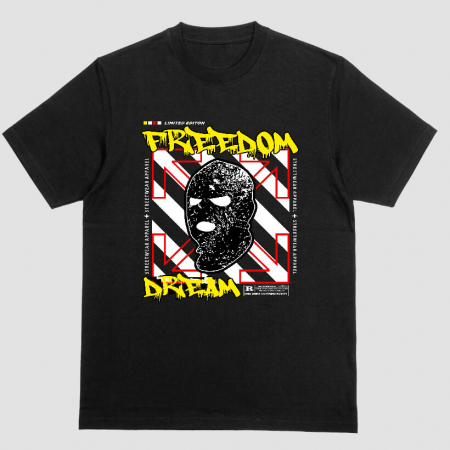 Barbati - Tricou Unisex Negru Freedom Dream