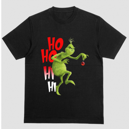Tricouri X-mas - Tricou Unisex Negru HoHoHiHi