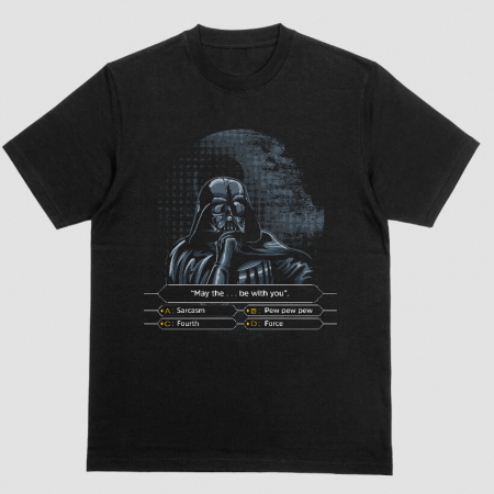 Barbati - Tricou Unisex Negru May luck be with you