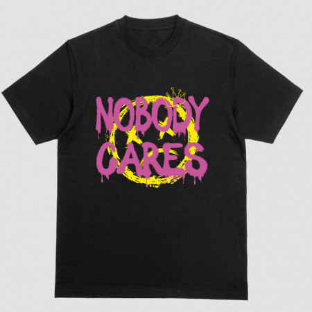 Outlet - Tricou Negru Nobody Cares Outlet S