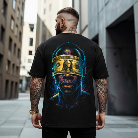 Rap/Hip-Hop - Tricou Negru Oversize A Question Of Focus