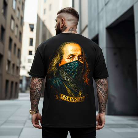 Rap/Hip-Hop - Tricou Negru Oversize Bad Boy F