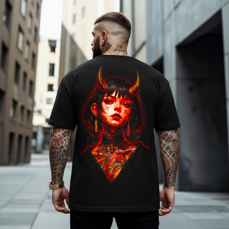 Rap/Hip-Hop - Tricou Negru Oversize Kijo