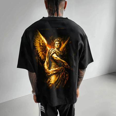 Rap/Hip-Hop - Tricou Negru Oversize Caesar's Revenge