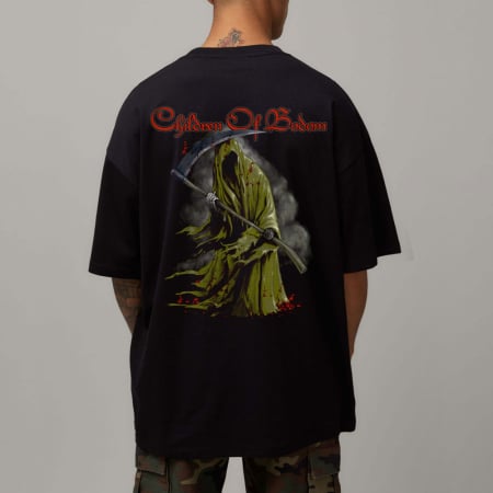 Rock - Tricou Negru Oversize Children of Bodom Reaper Standing