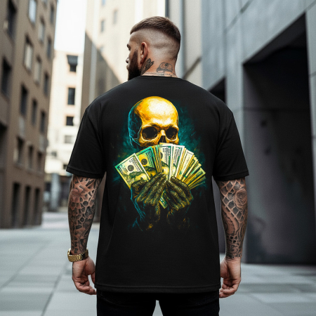 Rock - Tricou Negru Oversize Pick A Note!