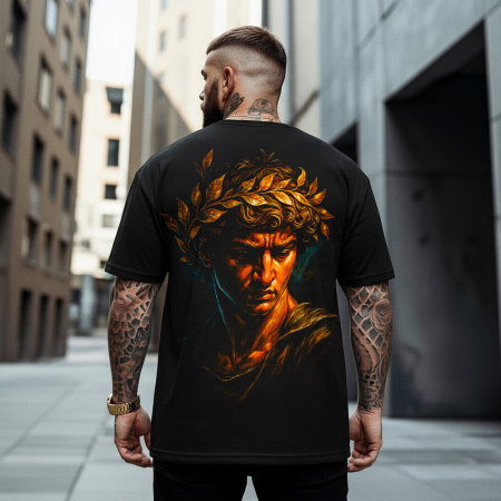 Rap/Hip-Hop - Tricou Negru Oversize Emperor