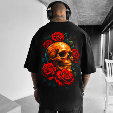 Rap/Hip-Hop - Tricou Negru Oversize Everlasting Love