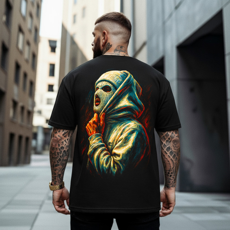 Rap/Hip-Hop - Tricou Negru Oversize Trooper
