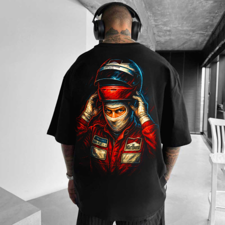 Rap/Hip-Hop - Tricou Negru Oversize Ready