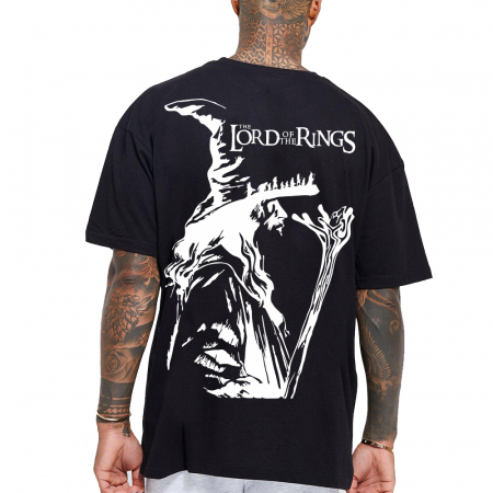 Tricouri Oversize - Tricou Negru Oversize Lord