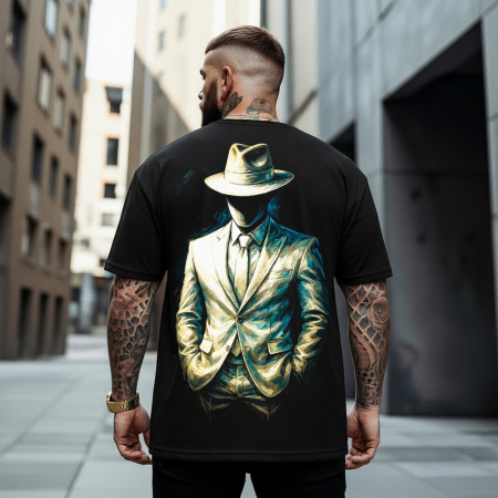 Rap/Hip-Hop - Tricou Negru Oversize John Doe