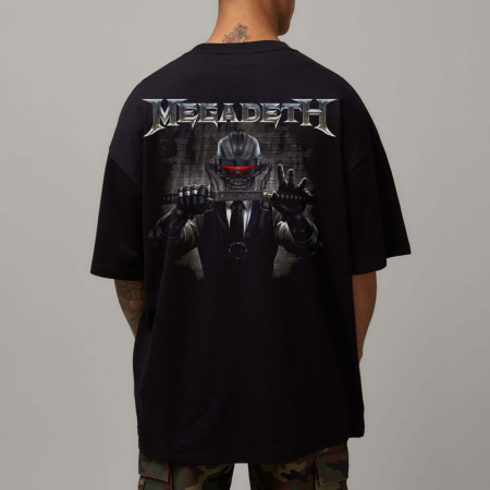 Rock - Tricou Negru Oversize Rust In Peace Vol II