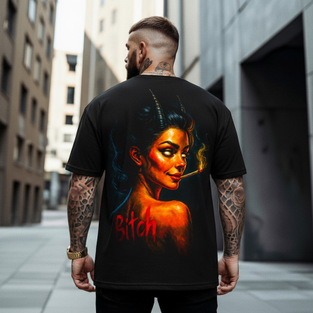 Rap/Hip-Hop - Tricou Negru Oversize Smoking Is Good For You