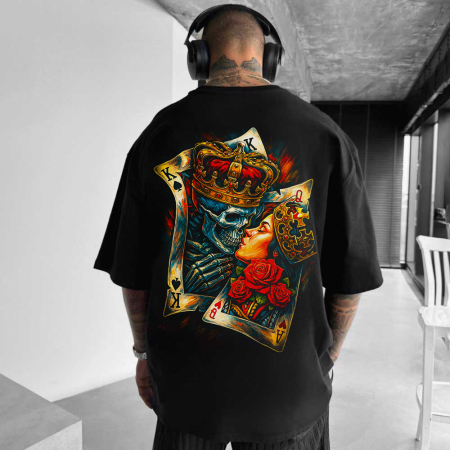 Rap/Hip-Hop - Tricou Negru Oversize Eternal 25
