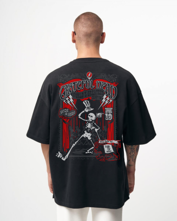 Rock - Tricou Negru Oversize World Greatest Show By Greatful Dead