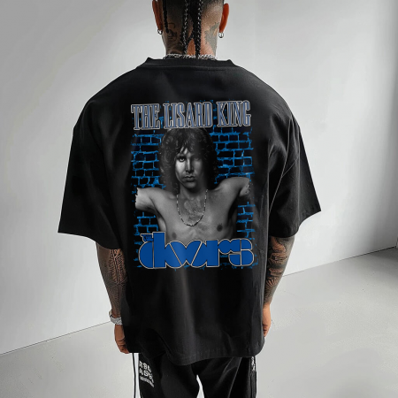 Rock - Tricou Negru Lisard King By The Doors