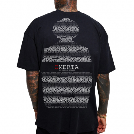 Barbati - Tricou Negru Oversize The Code Of Silence
