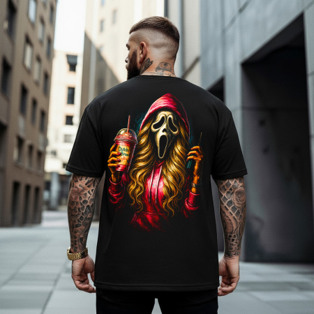 Rap/Hip-Hop - Tricou Negru Oversize Wazzup!