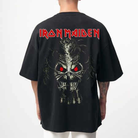 Rock - Tricou Negru Oversize Wax Middle Finger