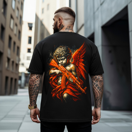 Rap/Hip-Hop - Tricou Negru Oversize When Arrows Do Not Work
