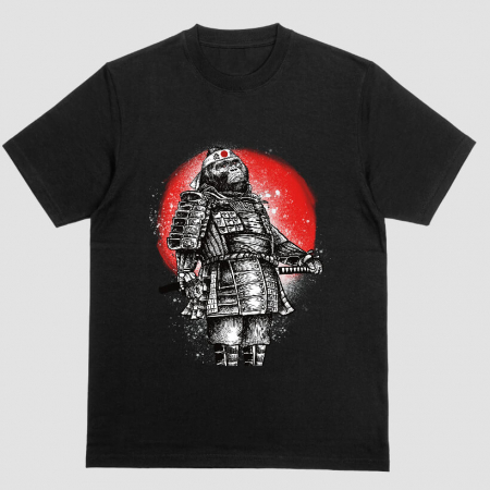 Barbati - Tricou Unisex Negru Samurai Kong