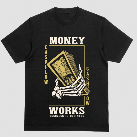 Tricouri Cu Mesaj - Tricou Unisex Negru Take My Money