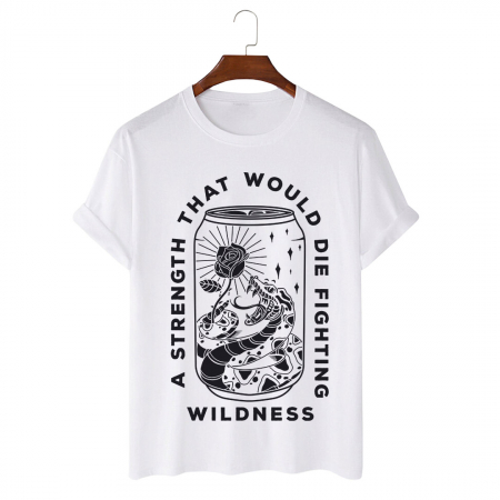 Tricouri Cu Mesaj - Tricou Unisex Alb Snake Can