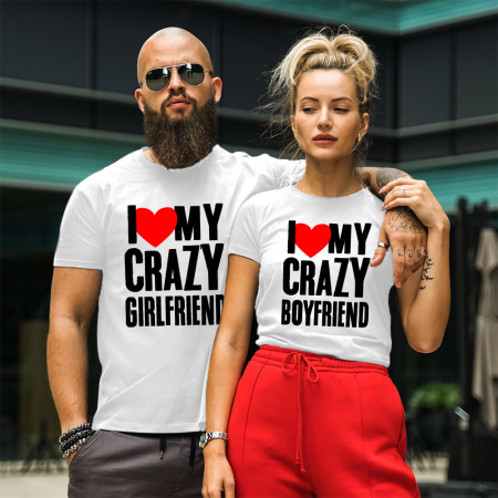Seturi - Tricouri Cuplu Crazy Couple