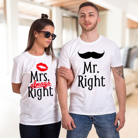 Seturi - Tricouri Cuplu Right Couple