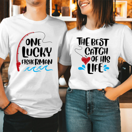 Seturi - Tricouri Cuplu The Best Catch