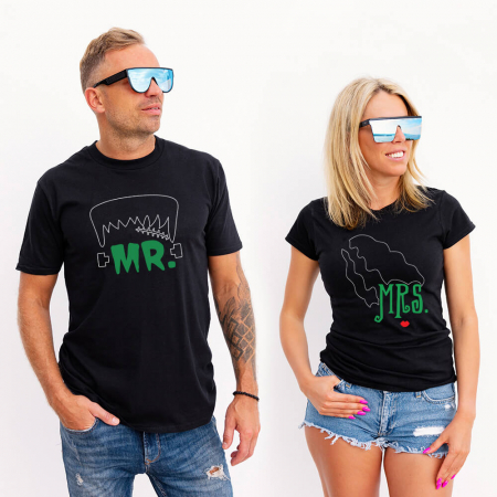Seturi Cuplu - Tricouri Cuplu Mr and MRS F - Kartier
