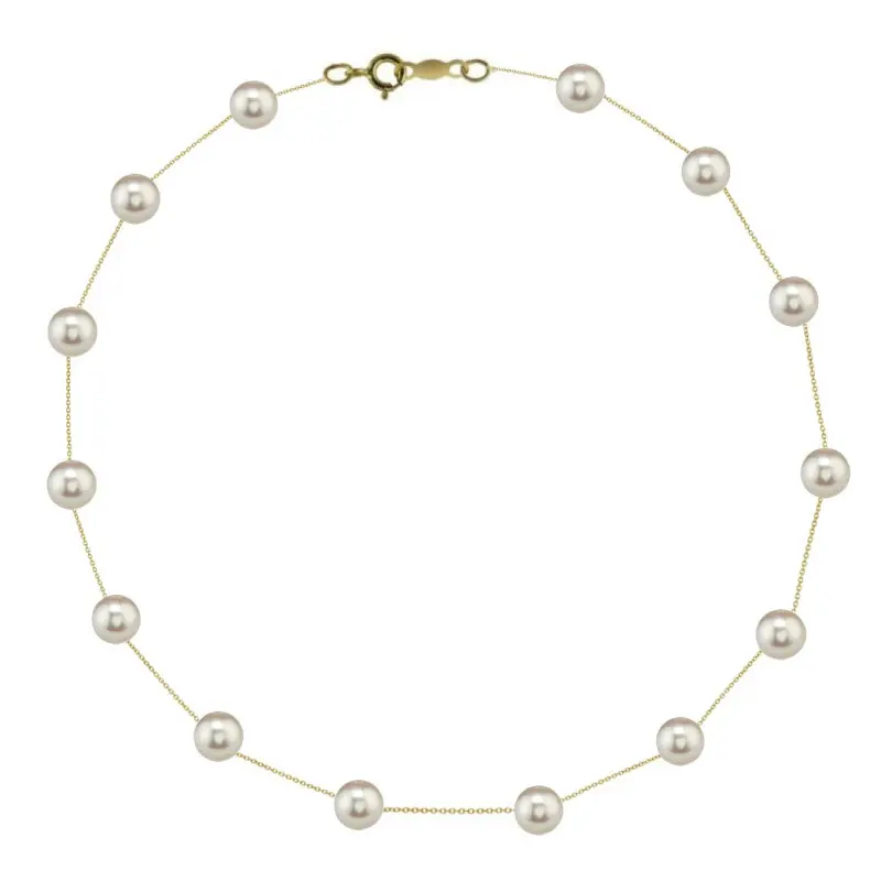 Office Necklace 14k Gold and 7-8 mm Premium Natural Pearls [2]