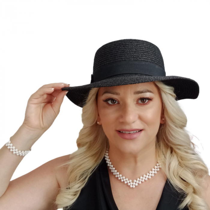 Set "Delicate Beauty" Halskette und Armband mit Weißen Natürlichen Perlen und Silberverschlüssen [6]