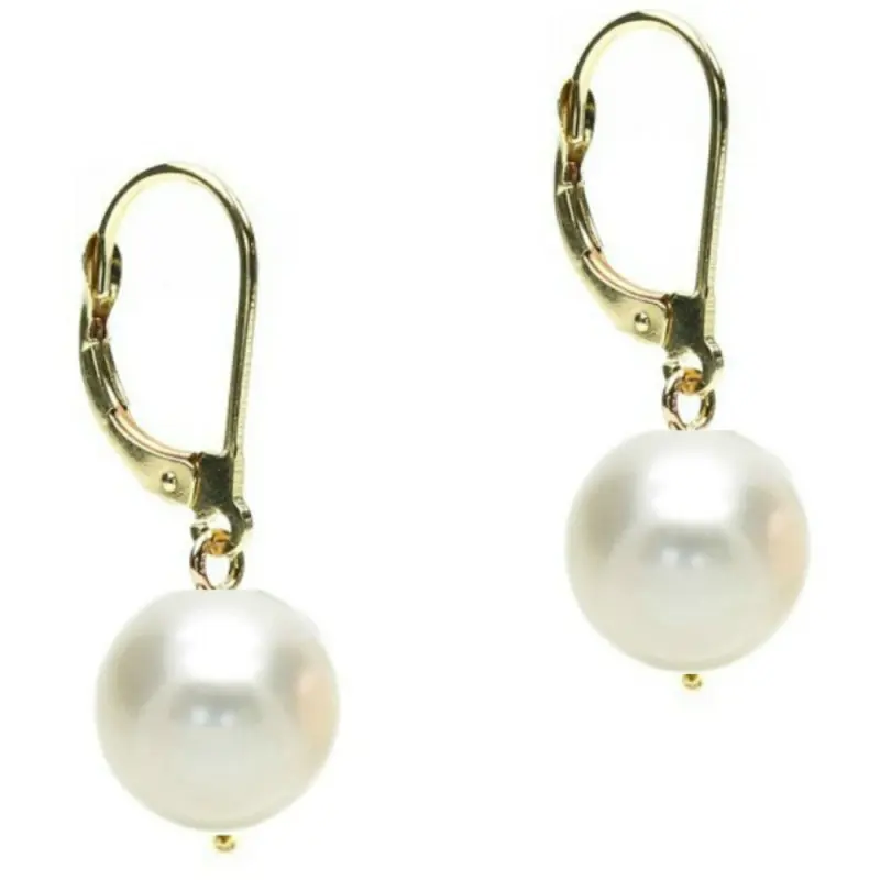 Pearl Earrings - large-natural-pearl-earrings-business-9-10mm-round-aaa-14k-gold-kaskadda