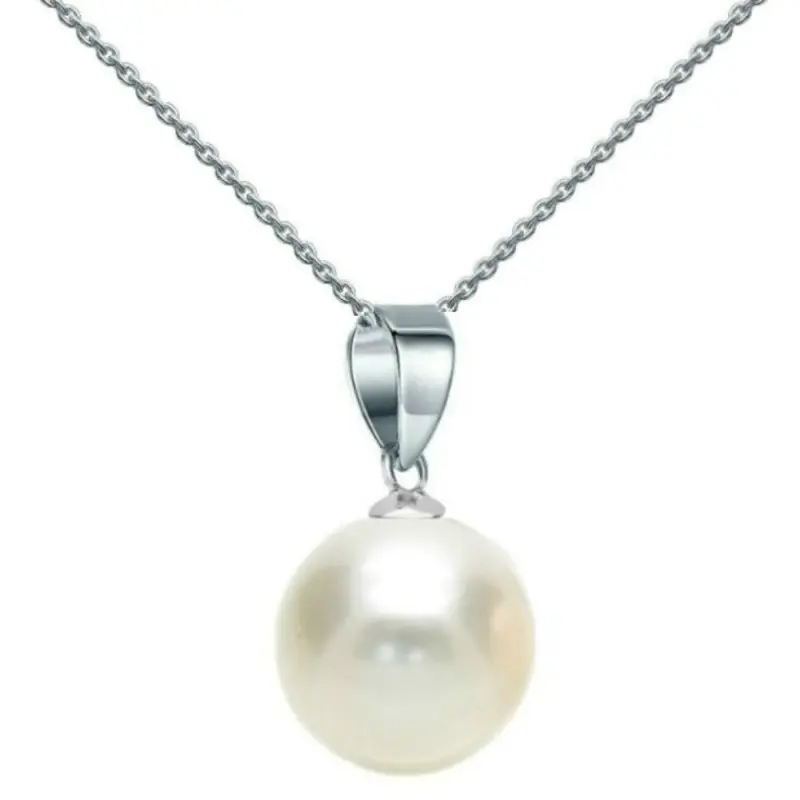 Gifts for Girlfriend - natural-white-pearl-necklace-round-8mm-14k-white-gold-kaskadda