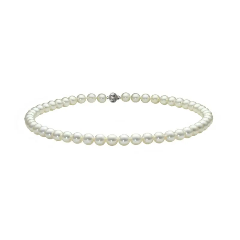 Biżuteria z naturalnych pereł - naszyjnik-akoya-perly-5-5-6mm-kuliste-zapiecie-biale-zloto-14k-kaskadda