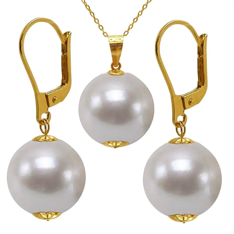 Rijetke bisere - set-bisera-edison-aaa-rijetki-ogrllica-nausnice-zuto-zlato-14k-kaskadda