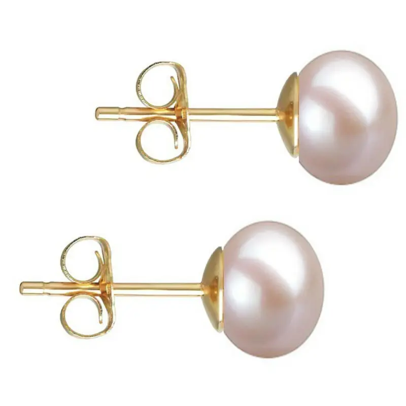 Gifts - natural-lavender-pearl-earrings-7-8mm-14k-yellow-gold-kaskadda