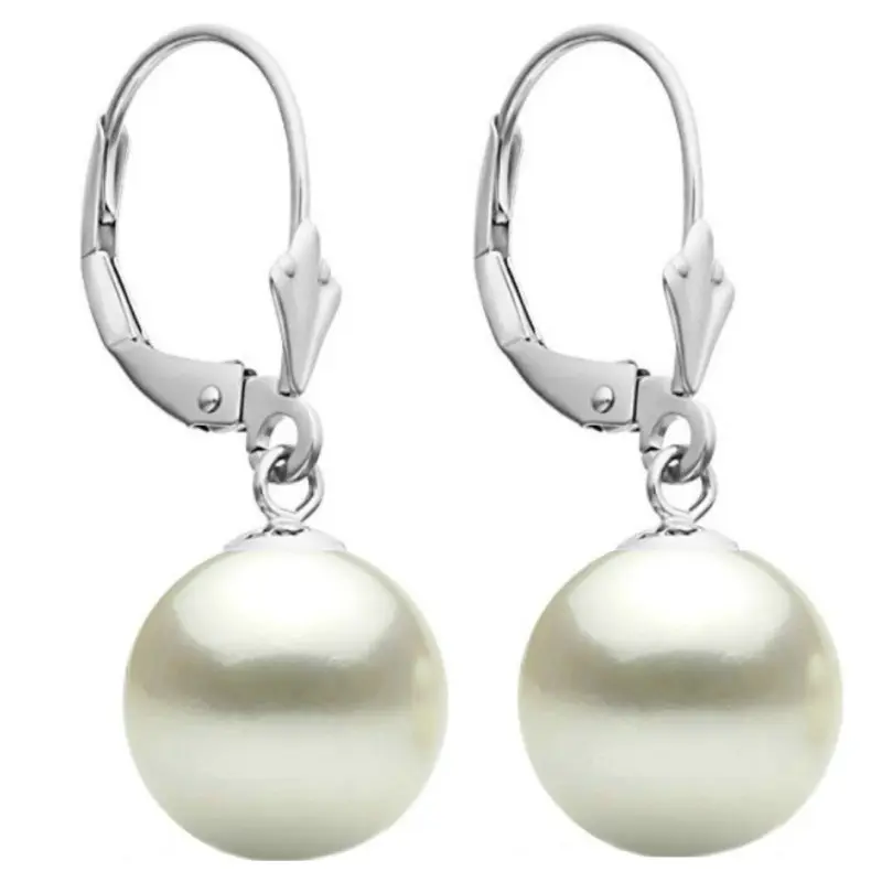 Pearl Earrings - large-white-natural-pearl-earrings-10mm-round-aaa-14k-white-gold-tulip-kaskadda