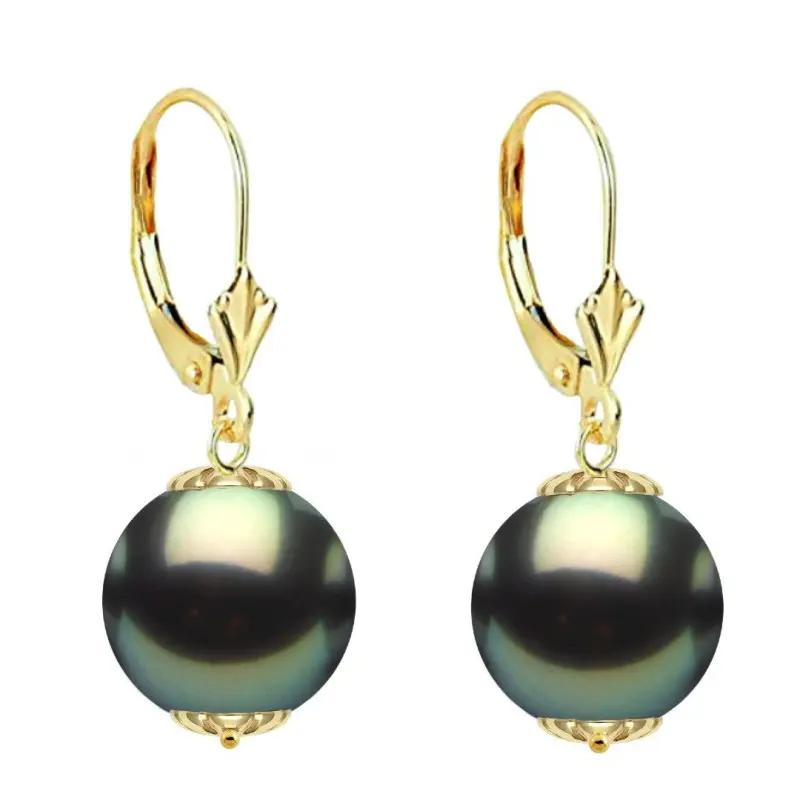 Обеци с перли - obeci-perli-taiti-10mm-14k-zhylto-zlato-kaskadda