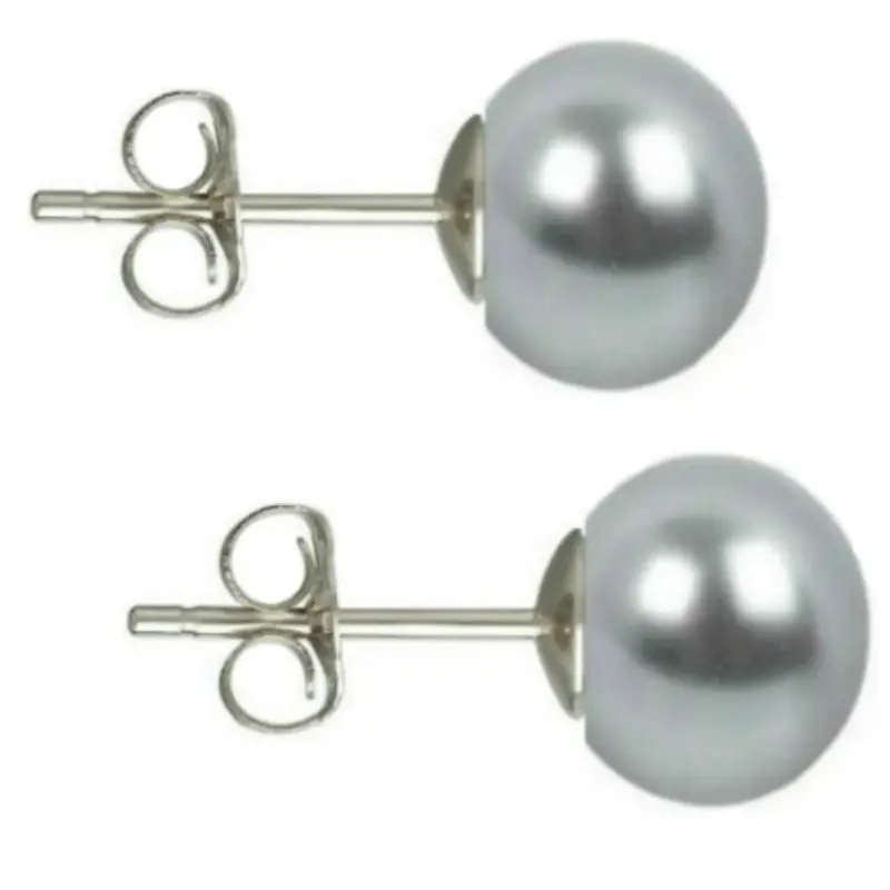 Pearl Earrings - natural-grey-pearl-earrings-7-8mm-screw-back-sterling-silver-925-aaa-kaskadda