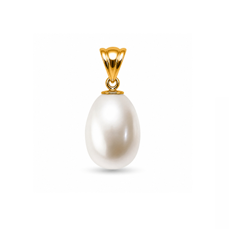 Obeski z biseri - obesek-beli-ovalni-biser-5-8mm-14k-zlato-kaskadda