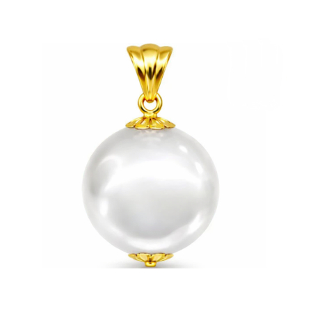 Perly Edison - privesek-vzacna-bila-perla-edison-12-12-5mm-14k-zlute-zlato-kaskadda